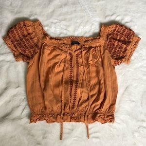 Dusty orange Boho style top